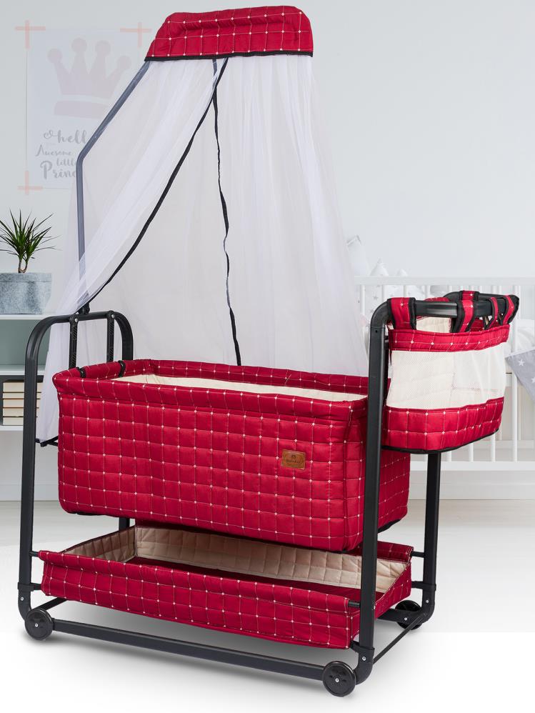 Bebelow Safir Portatif Beşik - Bordo