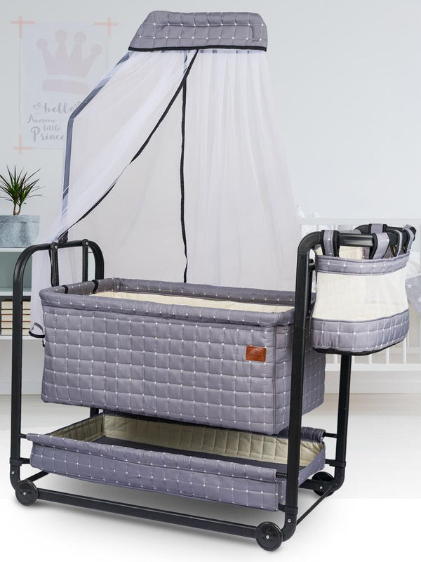 Bebelow Safir Portatif Beşik - Gri