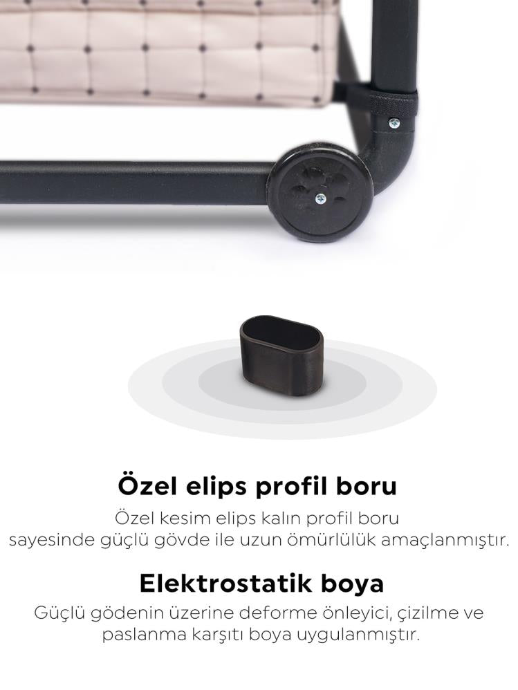 Bebelow Safir Portatif Beşik - Lacivert