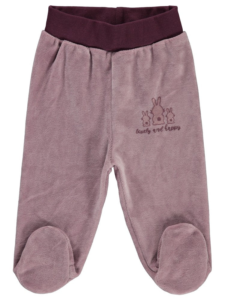 Civil Baby Tavşanlar Baskılı 1-6 Ay Tek Alt Bebe - Lila