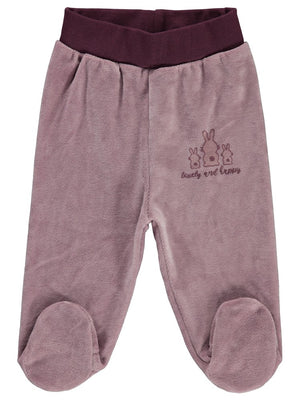 Civil Baby Tavşanlar Baskılı 1-6 Ay Tek Alt Bebe - Lila