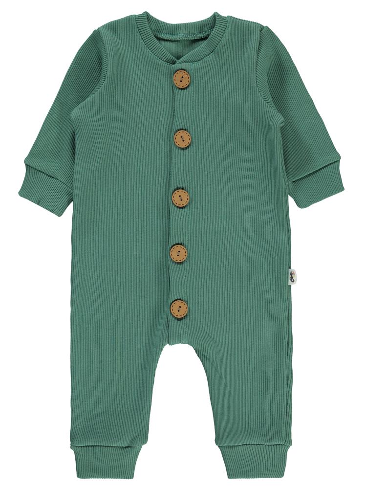 Civil Baby Düz Basic 1-6 Ay Tulum - Yeşil