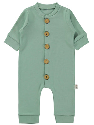 Civil Baby Düz Basic 1-6 Ay Tulum - Yeşil