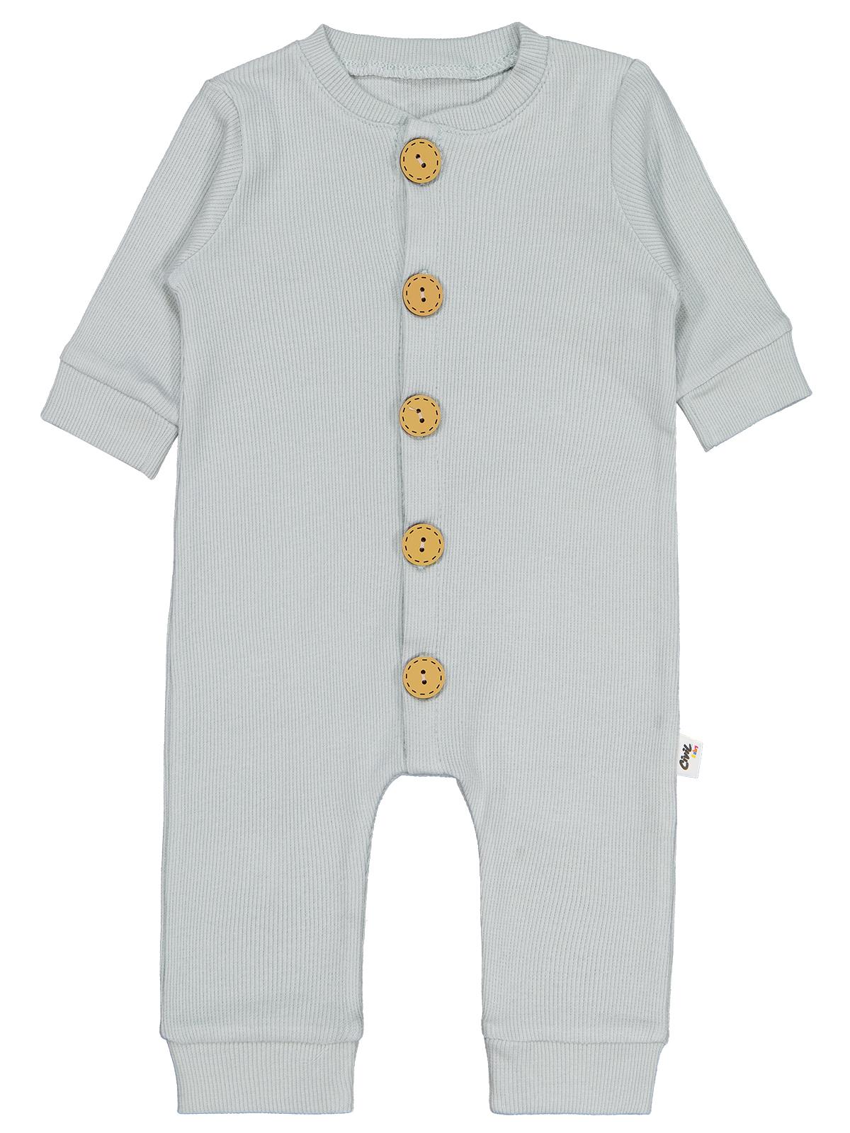 Civil Baby Düz Basic 1-6 Ay Tulum - Yeşil