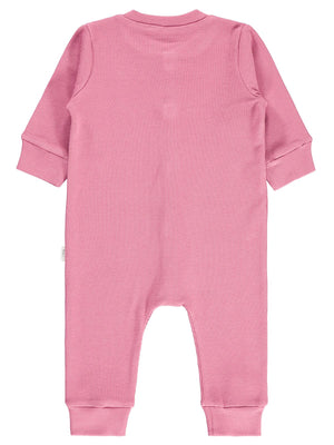 Civil Baby Düz Basic 1-6 Ay Tulum - Pembe