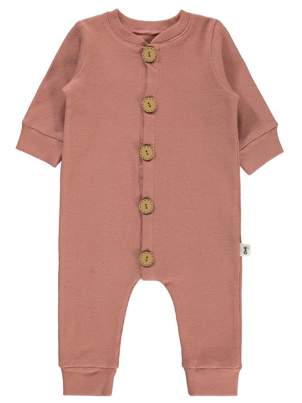 Civil Baby Düz Basic 1-6 Ay Tulum - Pembe