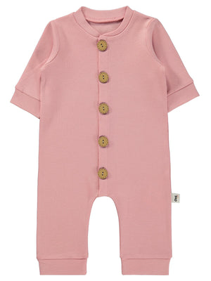 Civil Baby Düz Basic 1-6 Ay Tulum - Pembe