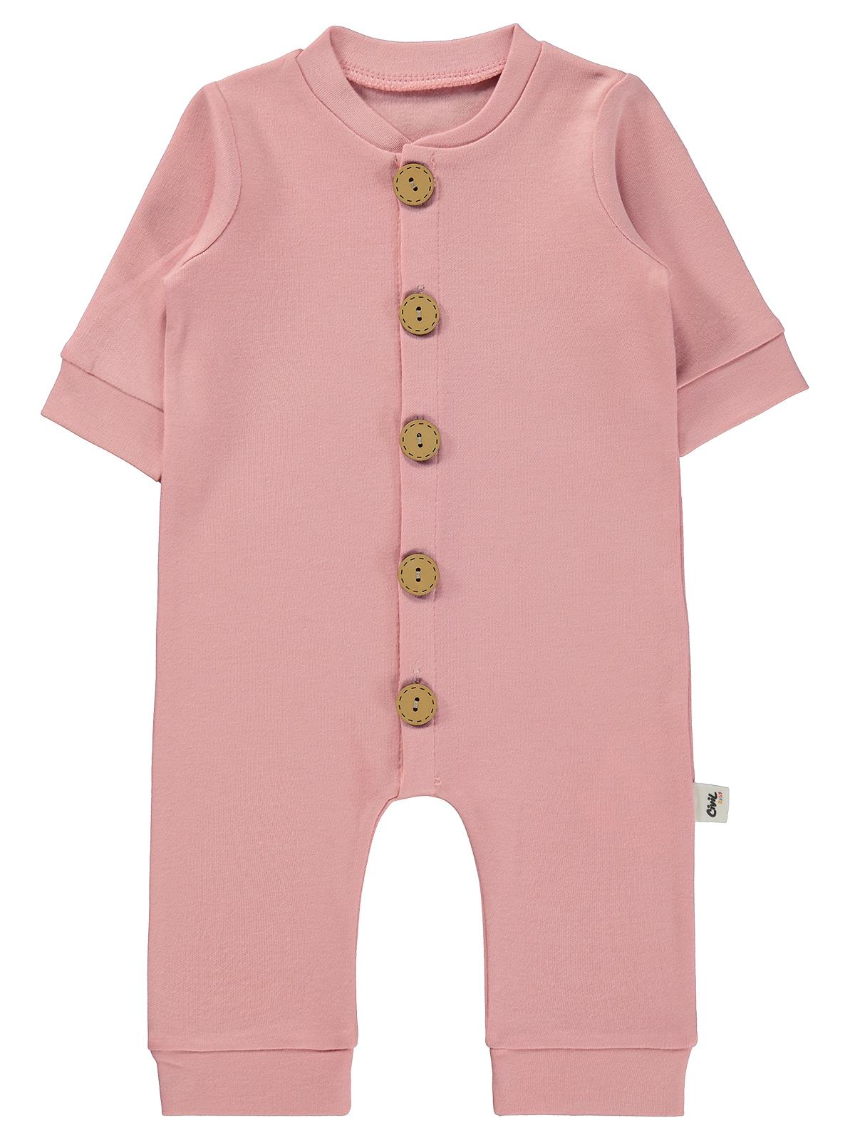 Civil Baby Düz Basic 1-6 Ay Tulum - Pembe