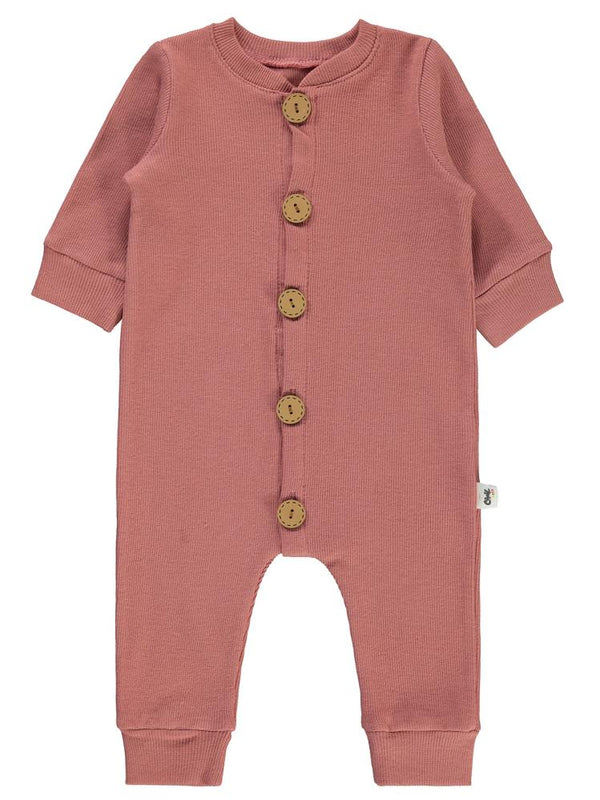 Civil Baby Düz Basic 1-6 Ay Tulum - Pembe