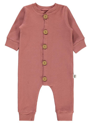 Civil Baby Düz Basic 1-6 Ay Tulum - Pembe