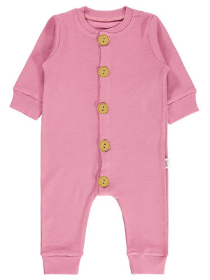 Civil Baby Düz Basic 1-6 Ay Tulum - Pembe