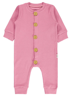 Civil Baby Düz Basic 1-6 Ay Tulum - Pembe