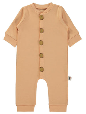 Civil Baby Düz Basic 1-6 Ay Tulum - Pudra
