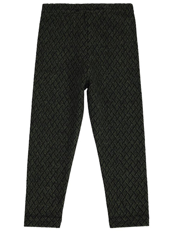 Civil Girls Etnik Desenli 2-5 Yaş Tayt - Yeşil