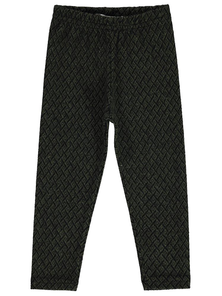 Civil Girls Etnik Desenli 2-5 Yaş Tayt - Yeşil