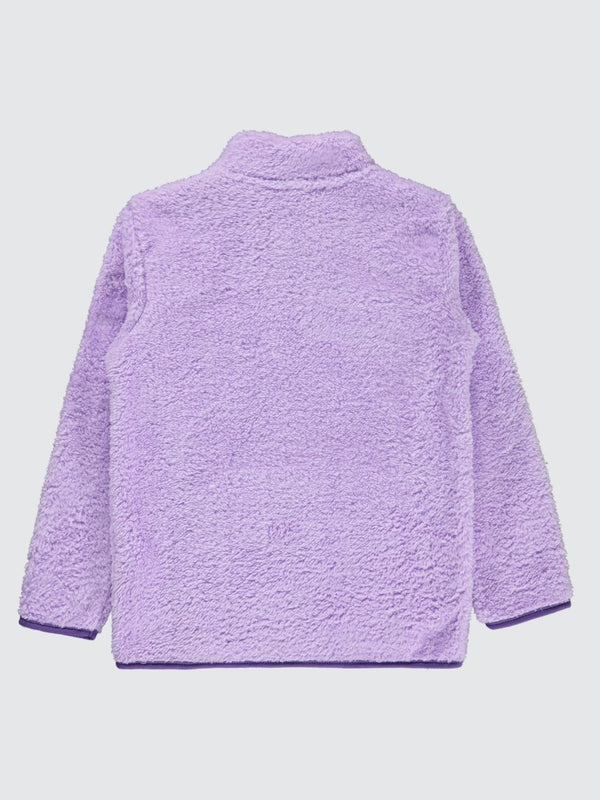 Civil Girls Yaka Fermuar Detaylı 6-9 Yaş Sweatshirt - Lila