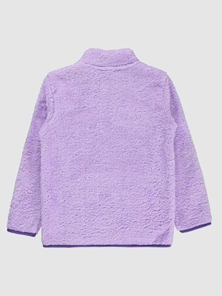 Civil Girls Yaka Fermuar Detaylı 6-9 Yaş Sweatshirt - Lila