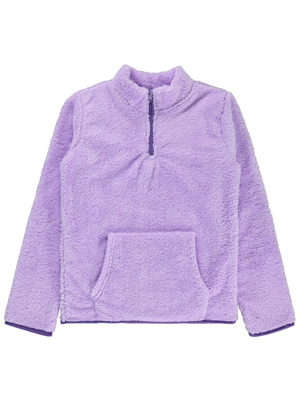 Civil Girls Yaka Fermuar Detaylı 10-13 Yaş Sweatshirt - Lila