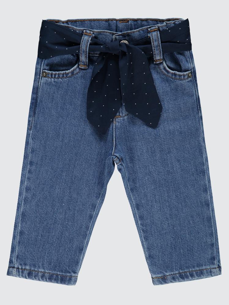 Civil Baby Beli Fırfırlı 6-18 Ay Pantolon - Mavi