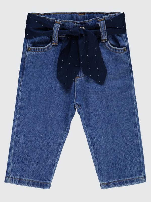 Civil Baby Beli Fırfırlı 6-18 Ay Pantolon - Mavi