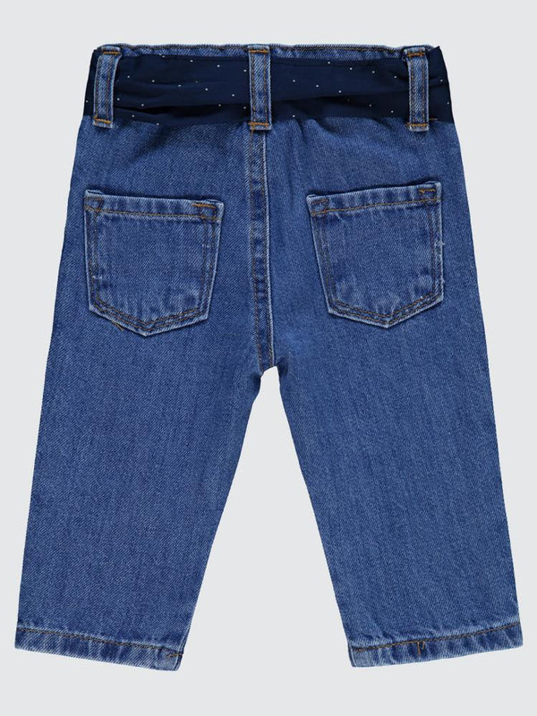 Civil Baby Beli Fırfırlı 6-18 Ay Pantolon - Mavi