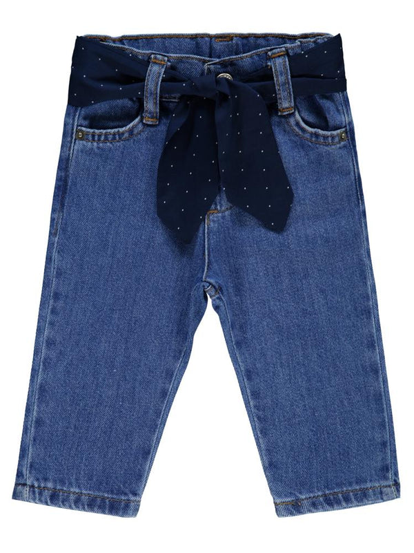 Civil Baby Beli Fırfırlı 6-18 Ay Pantolon - Mavi