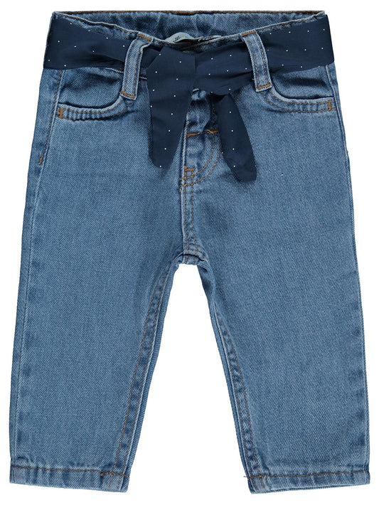 Civil Baby Beli Fırfırlı 6-18 Ay Pantolon - Mavi