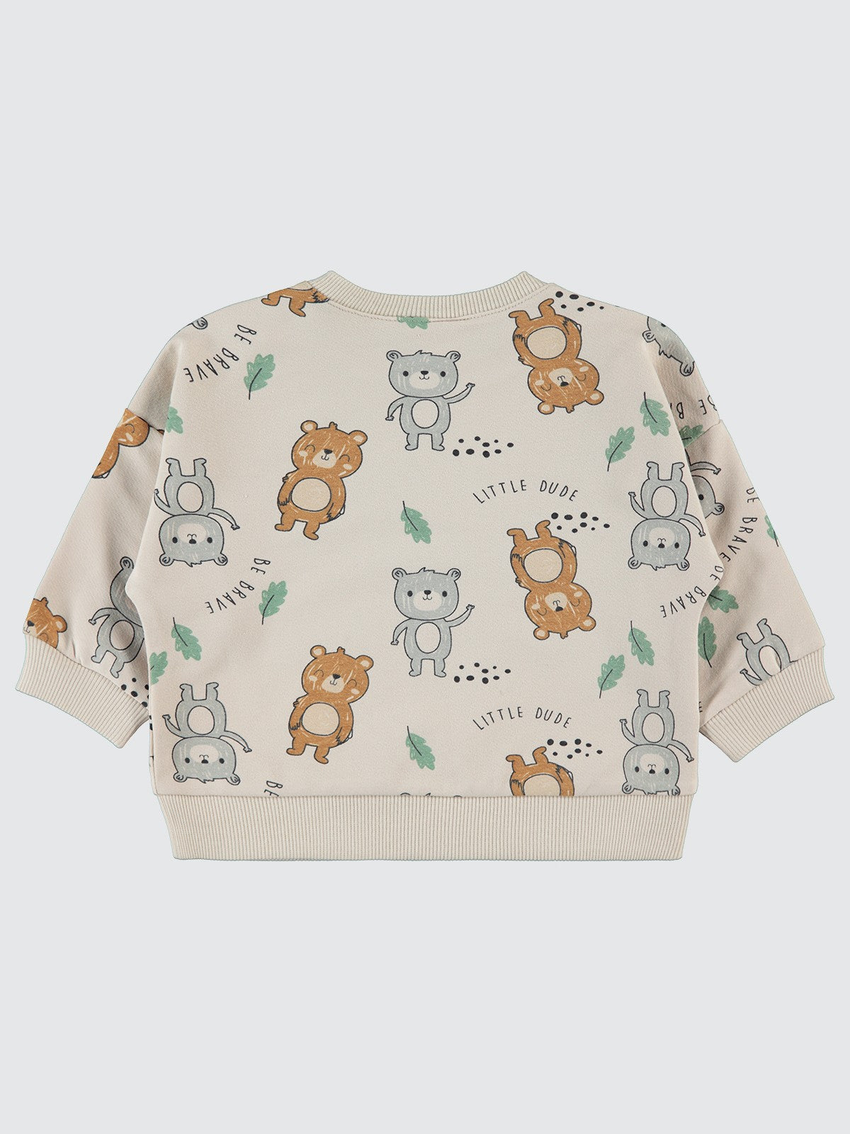 Civil Baby Ayıcıklar Empirme 6-18 Ay Sweatshirt - Fil Dişi
