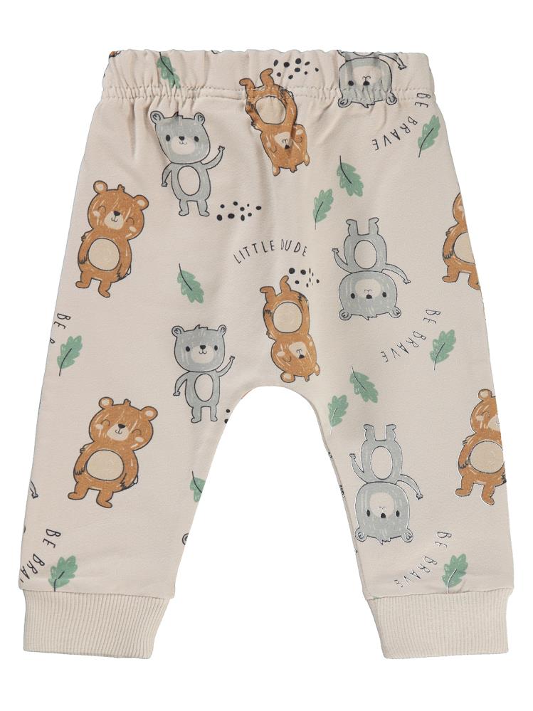 Civil Baby Erkek Bebek Eşofman Altı 6-18 Ay - Fil Dişi