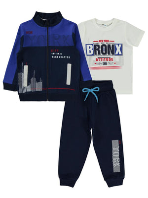 Civil Boys New York City 2-5 Yaş Eşofman Takımı - Mavi