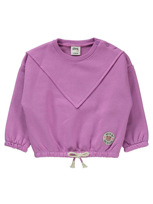 Civil Baby Hello My Little One Etiketli 6-18 Ay Takım - Lila