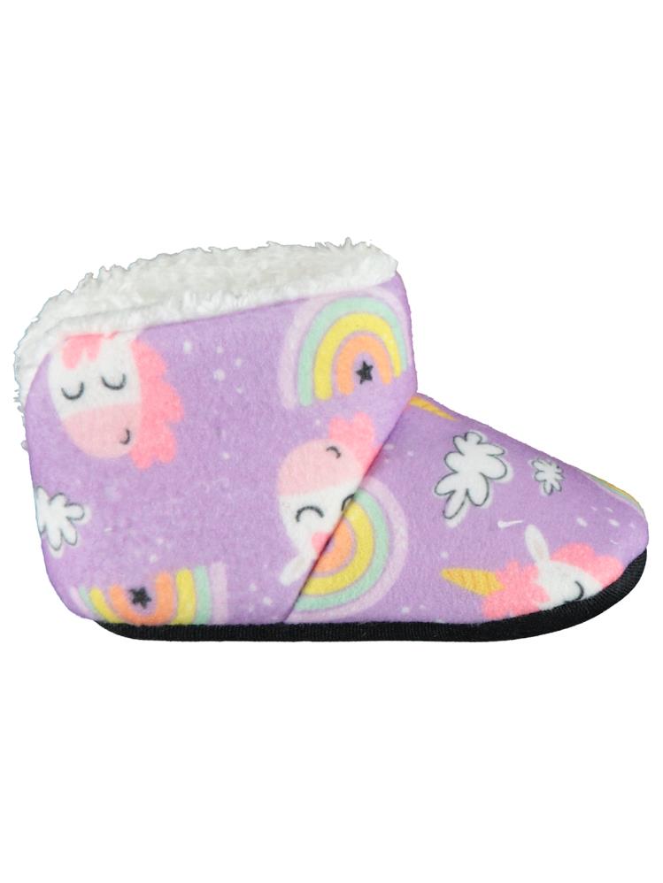 Civil Girls Unicorn Baskılı 18-26 Numara Panduf - Lila