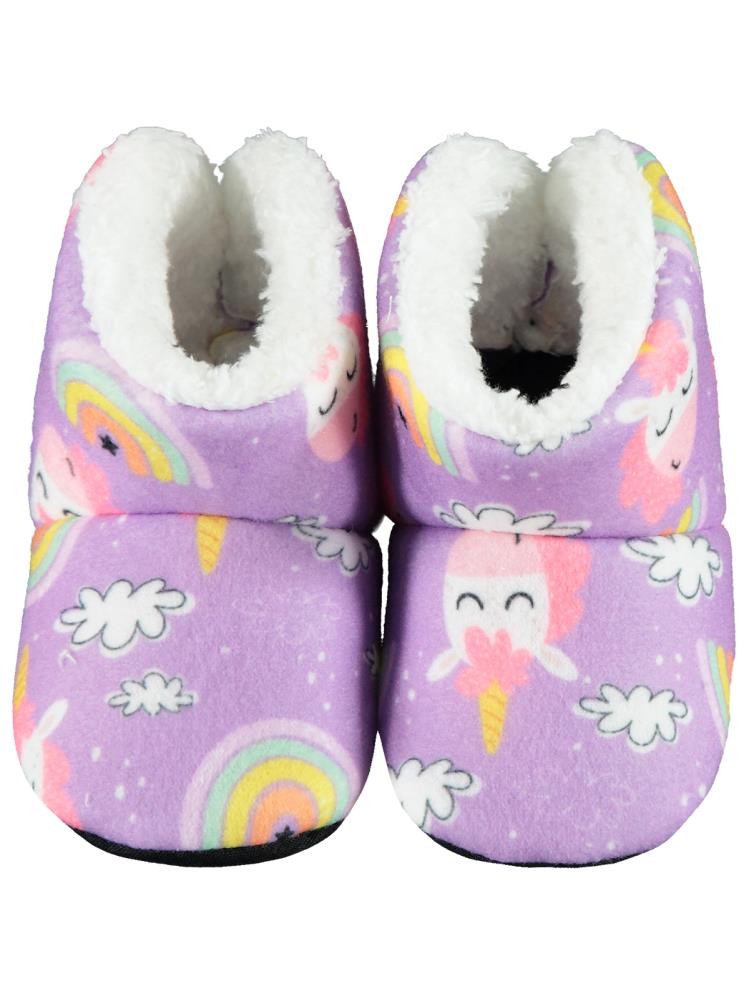 Civil Girls Unicorn Baskılı 18-26 Numara Panduf - Lila