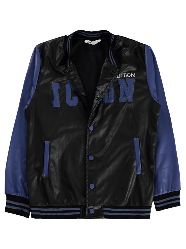 Civil Boys İcon Nakışlı 10-13 Yaş Ceket - Mavi