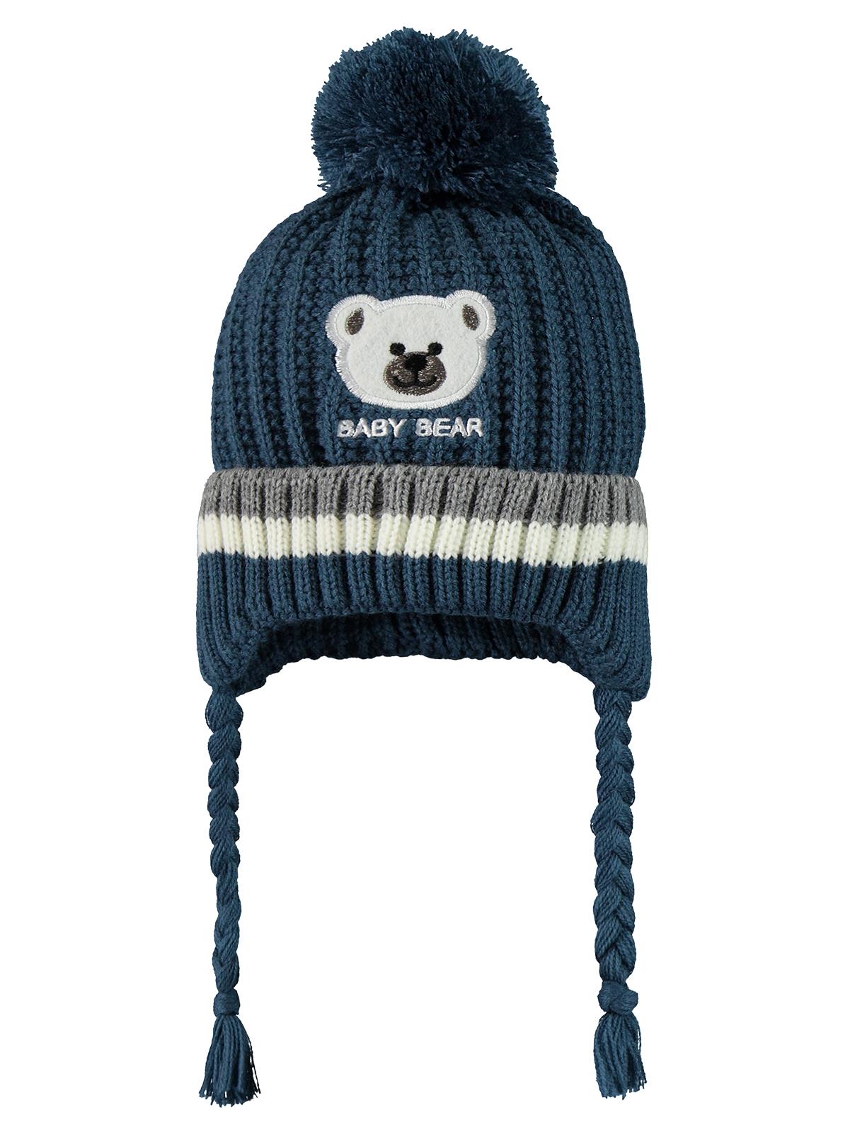 Civil Baby Baby Bear Nakış Desen 0-24 Ay Atkı Bere Eldiven Set