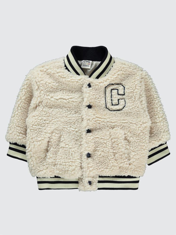 Civil Baby Harf Nakışlı 9-18 Ay Hırka - Ekru