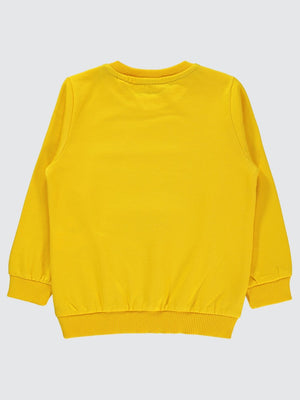 Road Runner Baskılı 2-5 Yaş Sweatshirt - Hardal