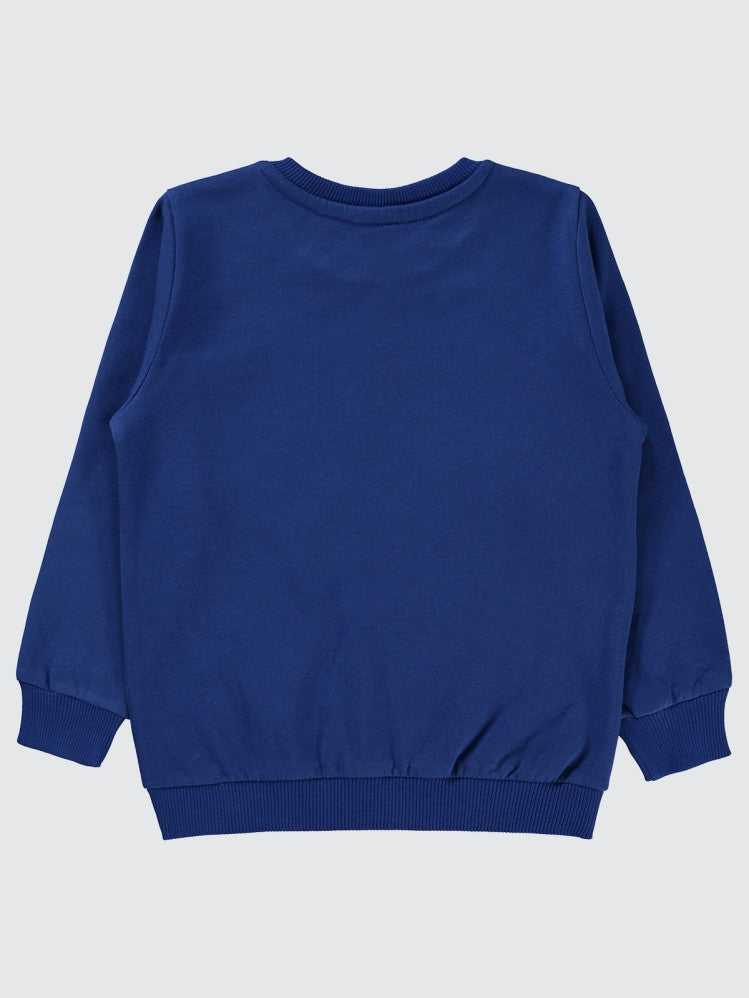 Road Runner Baskılı 2-5 Yaş Sweatshirt - Mavi