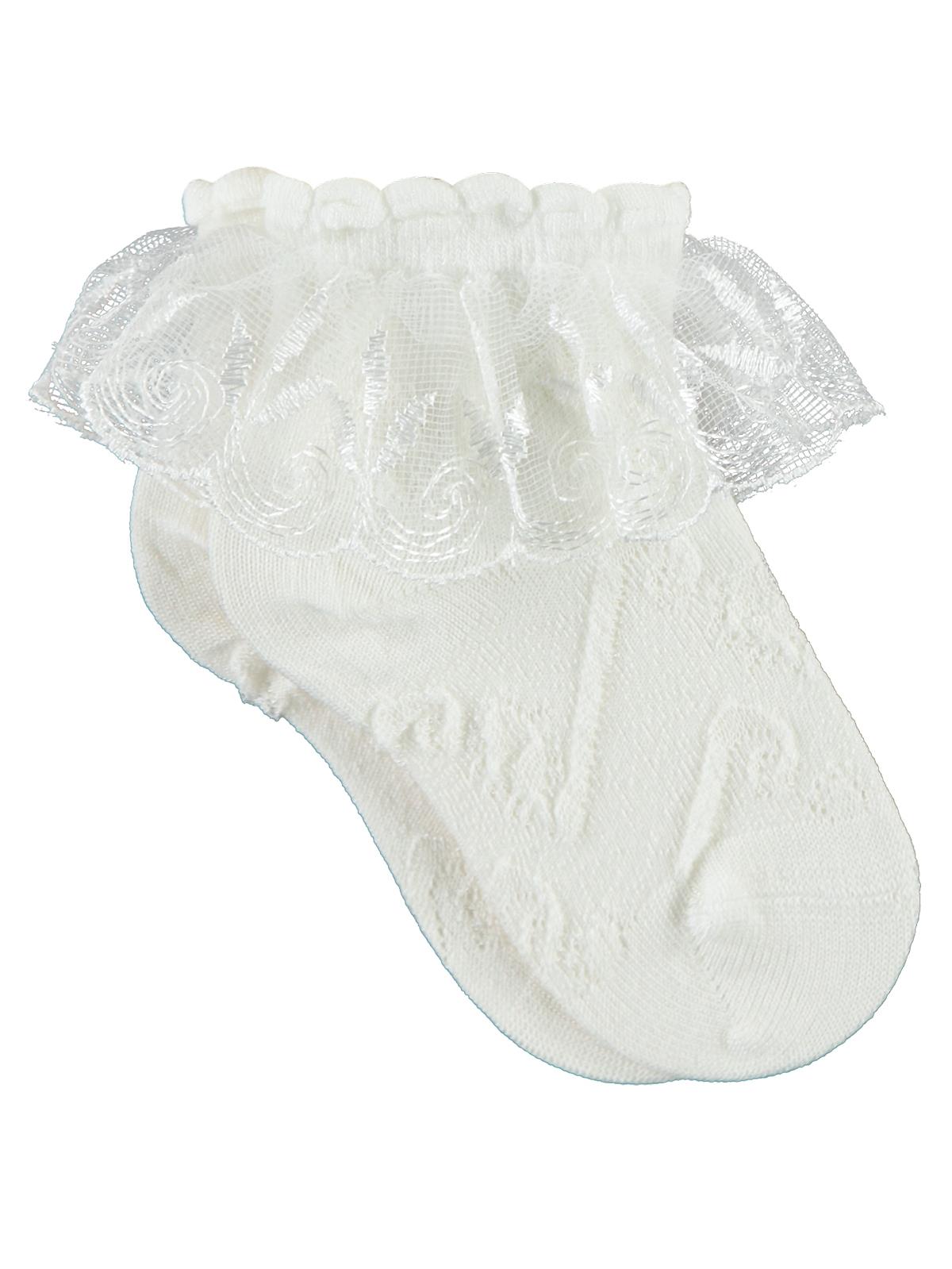 Civil Girls Dantel Aks.Bambu 3-9 Yaş Soket Çorap - Ekru