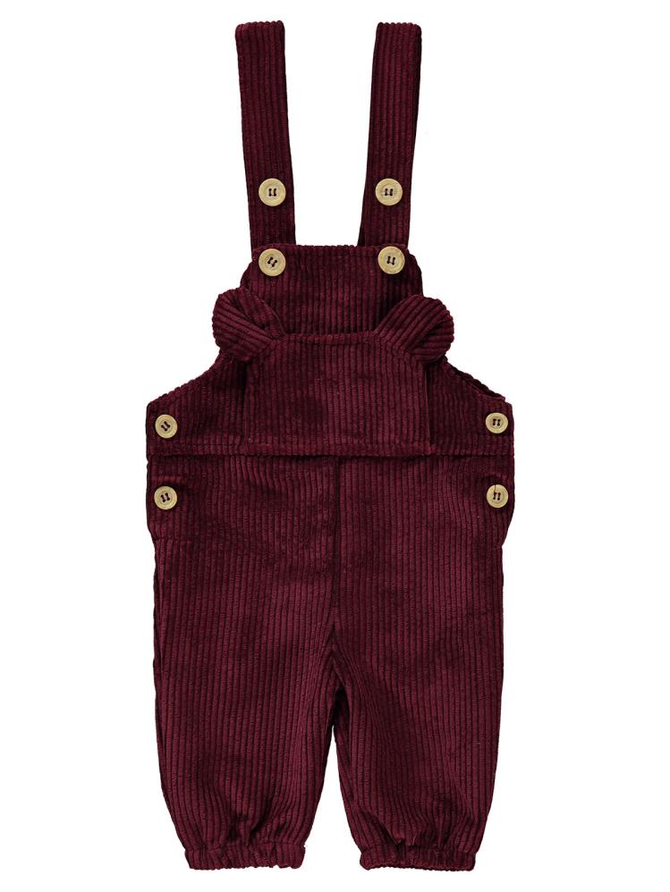 Civil Baby Düğmeli Kulaklı 6-18 Ay Slopet - Bordo