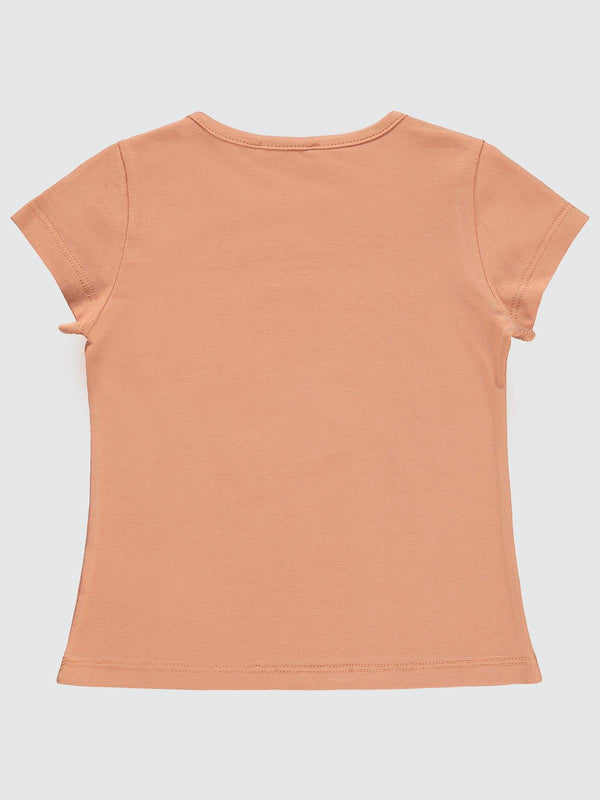 Civil Girls Çilek Baskılı 2-5 Yaş Tişört - Beyaz