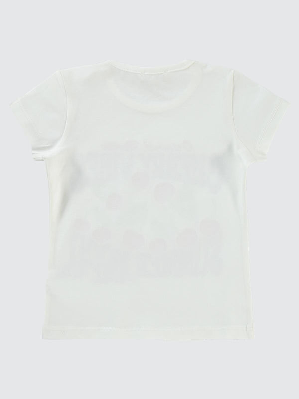 Civil Girls Cherry Baskılı 2-5 Yaş Tişört - Ekru