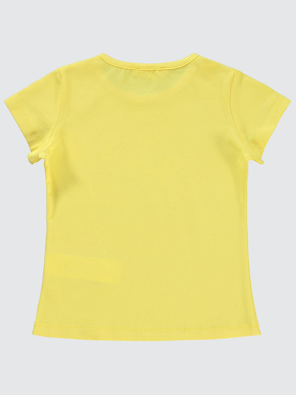 Civil Girls Karpuz Baskılı 2-5 Yaş Tişört - Sarı