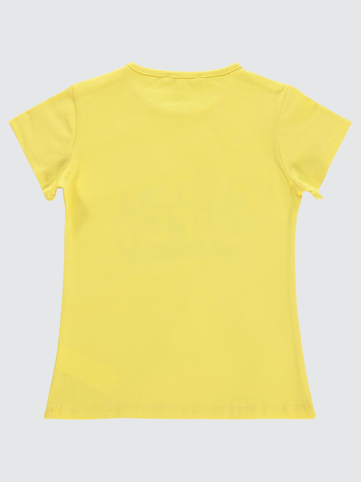 Civil Girls Super Baskılı 6-9 Yaş Tişört - Sarı