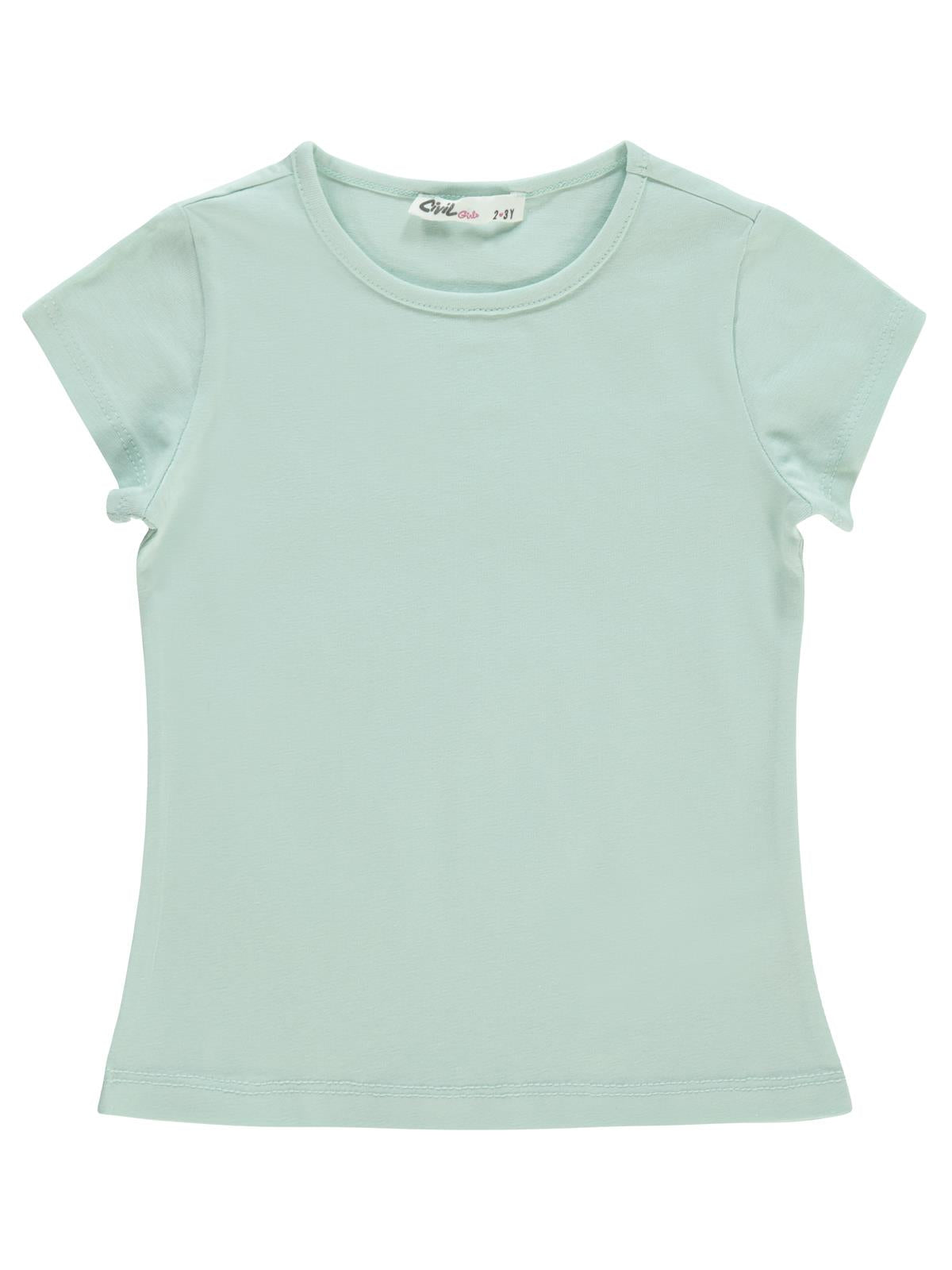 Civil Girls Basic 2-5 Yaş Tişört - Yeşil