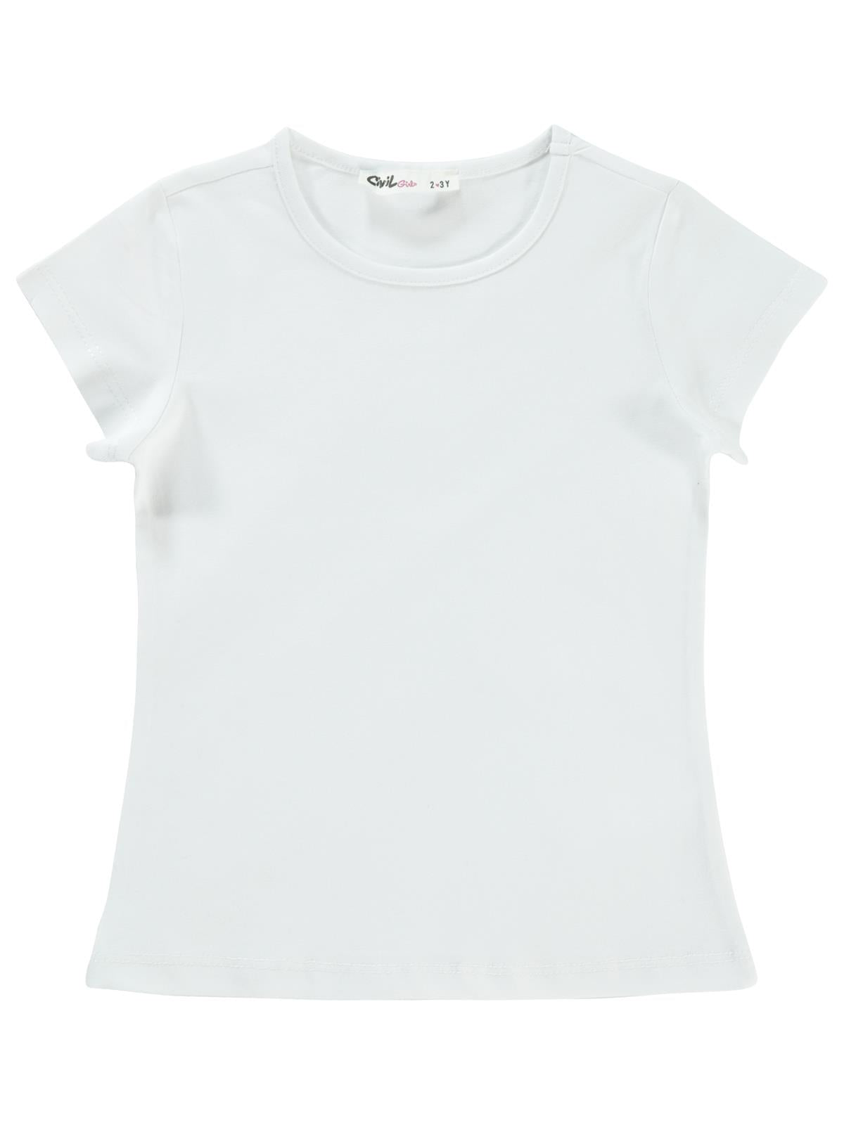 Civil Girls Basic 2-5 Yaş Tişört - Beyaz