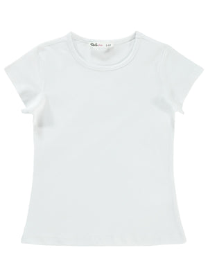 Civil Girls Basic 2-5 Yaş Tişört - Beyaz