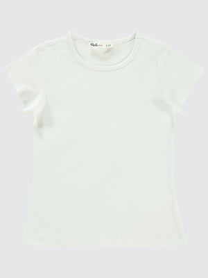 Civil Girls Basic 2-5 Yaş Tişört - Ekru