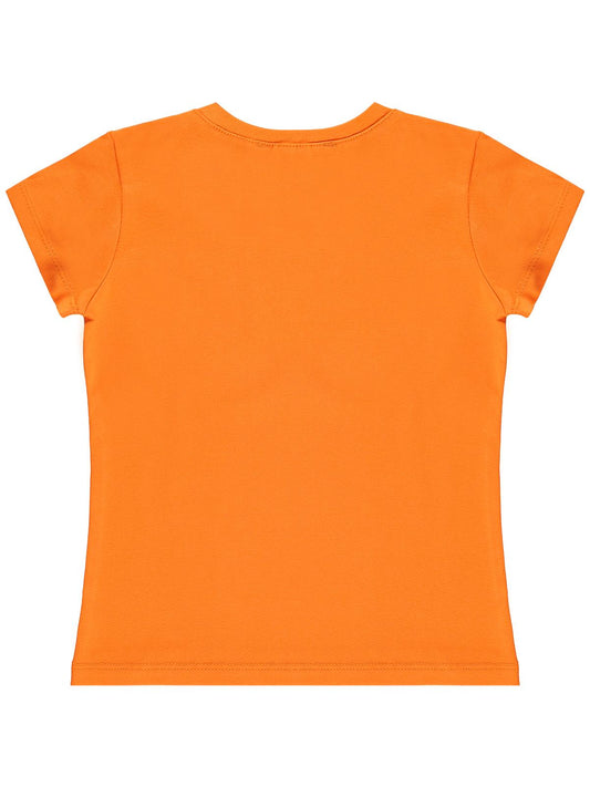 Civil Girls Basic 2-5 Yaş Tişört - Turuncu