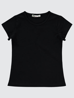 Civil Girls Basic 2-5 Yaş Tişört - Siyah
